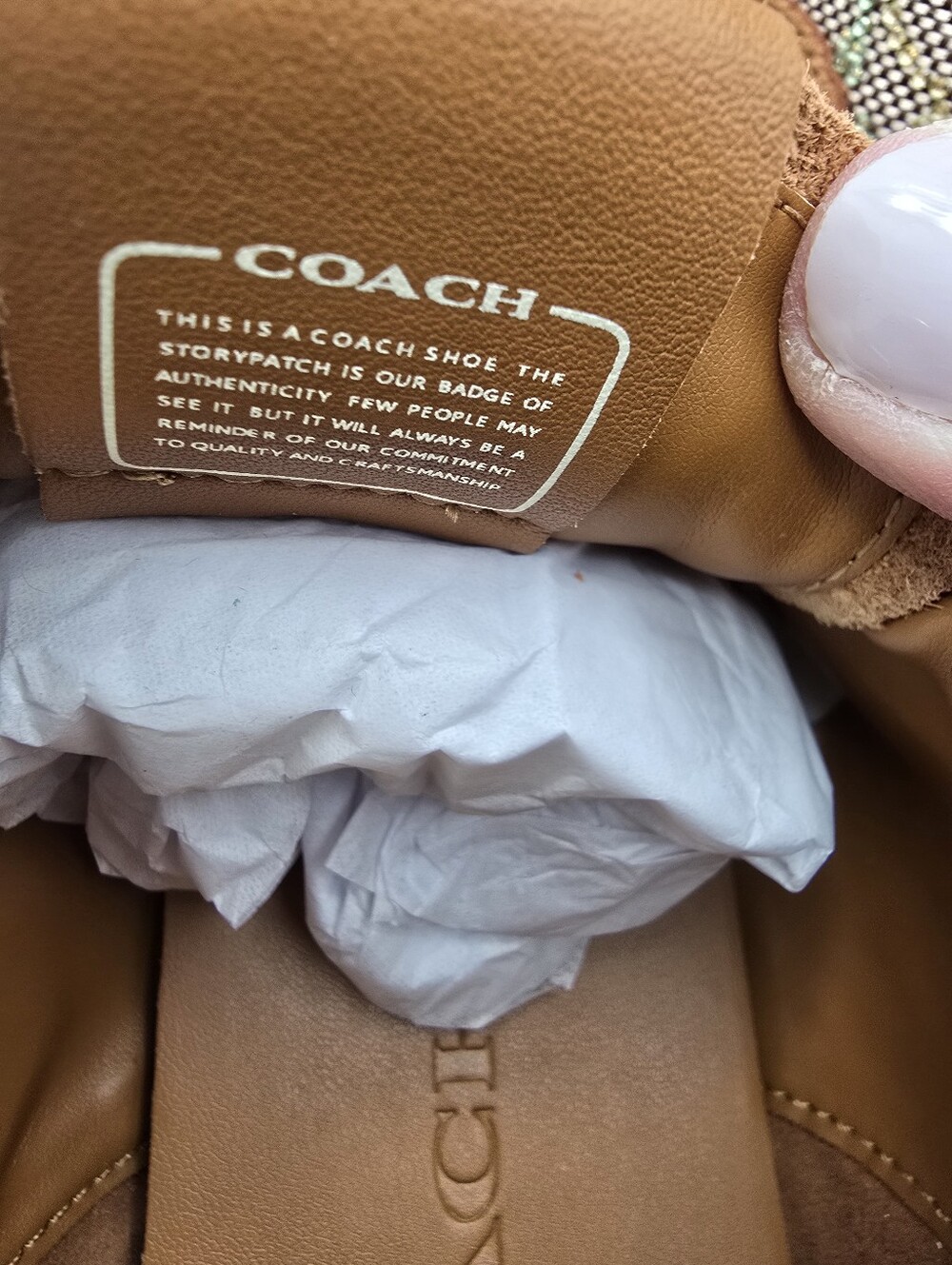 Coach Crystal Signature Jacquard Suede Leather Streamline Sneaker Women's 10 - Picture 6 of 13